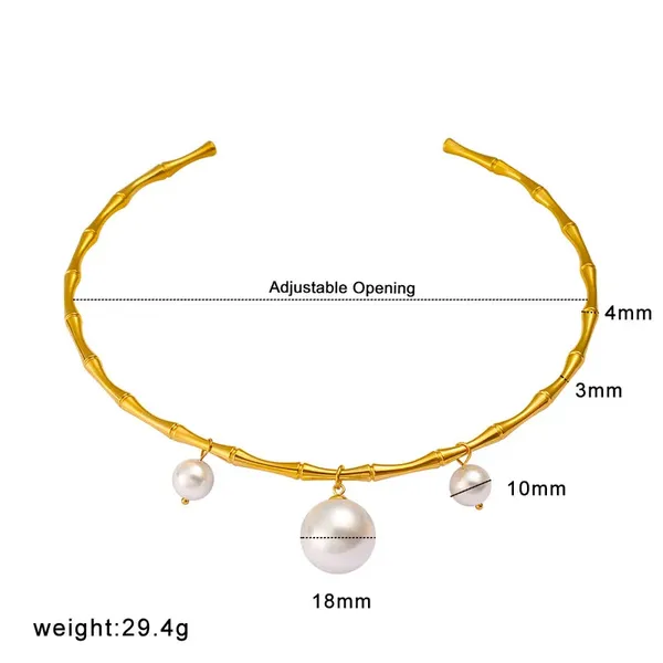 Gold_Bamboo_Pearl_Choker_For_Women